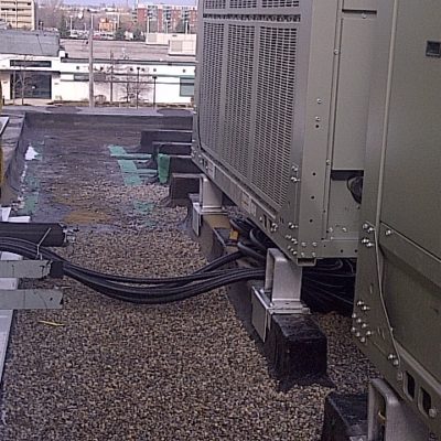 Rooftop Back Up Generator Connected for Police Station